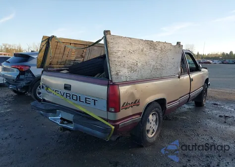 1993 Chevrolet Gmt-400 K1500 from USA, damaged, VIN 2GCEK19K9P1192964